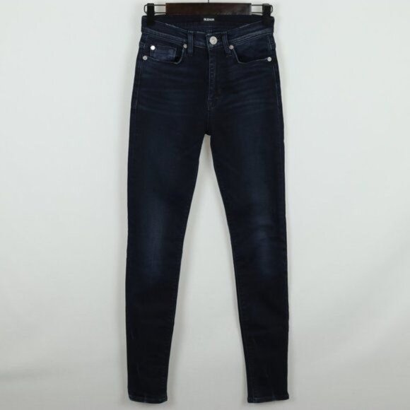Hudson Barbara Women's Size 24 Blue Denim High Waist Super Skinny Jeans - Picture 3 of 11